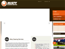 Tablet Screenshot of mistycleaning.com